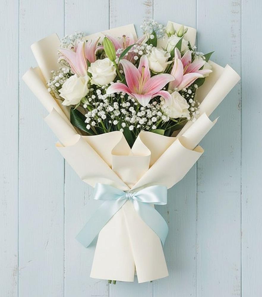 Букет цветов из: Лилии в Назии