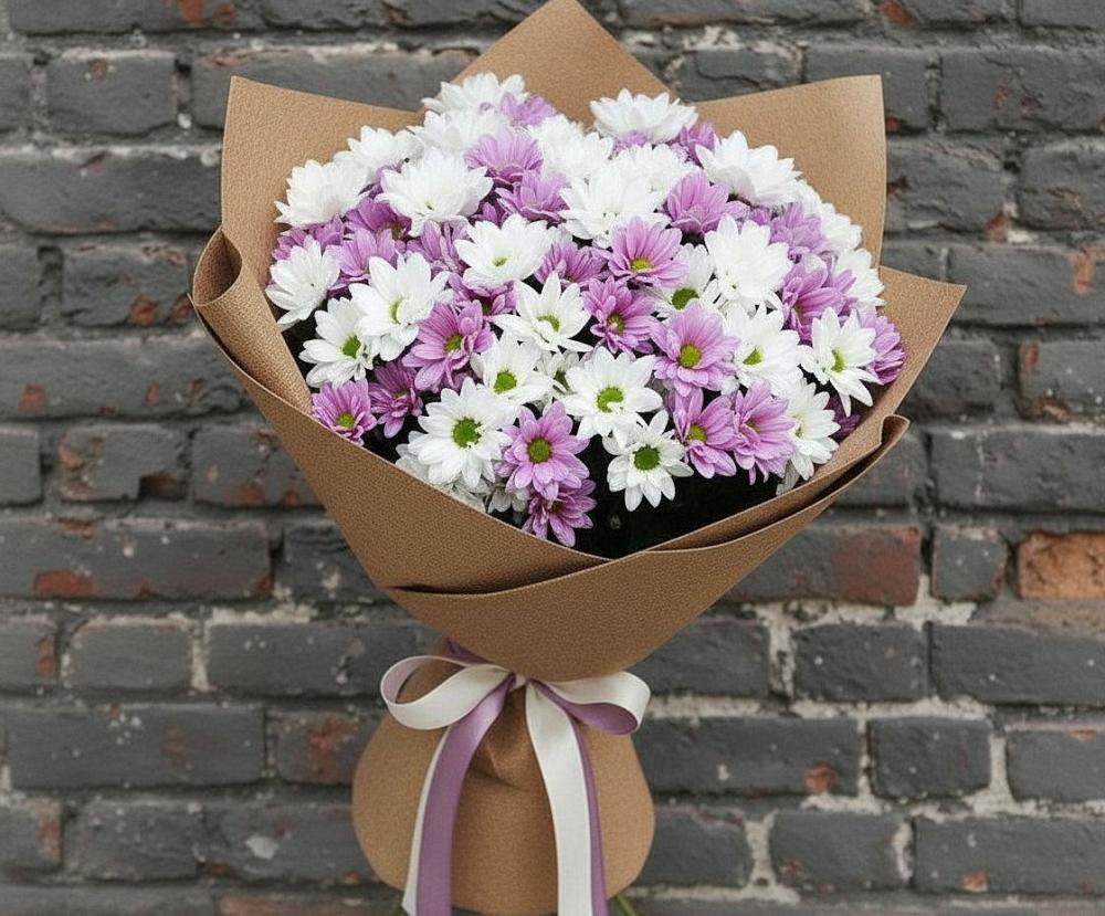 Букет цветов из: Хризантемы в Назии