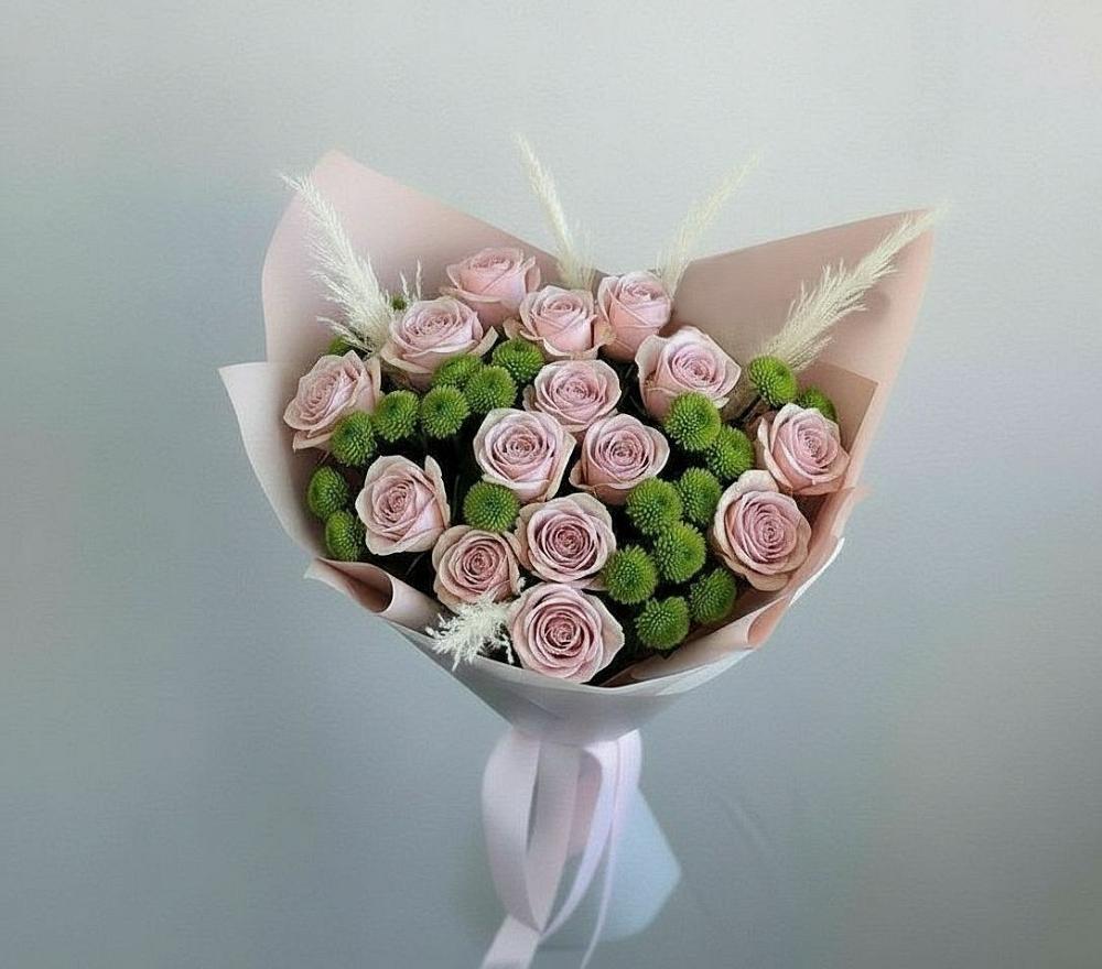 Букет цветов из: Розы и Хризантемы в Назии