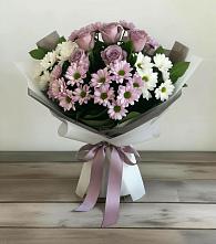 Букет цветов из:  Хризантемы и Розы в Назии