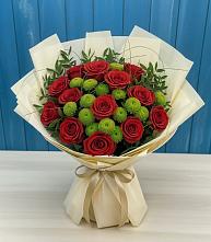 Букет цветов из:  Розы и Хризантемы #REPLACE_PRED# Назии